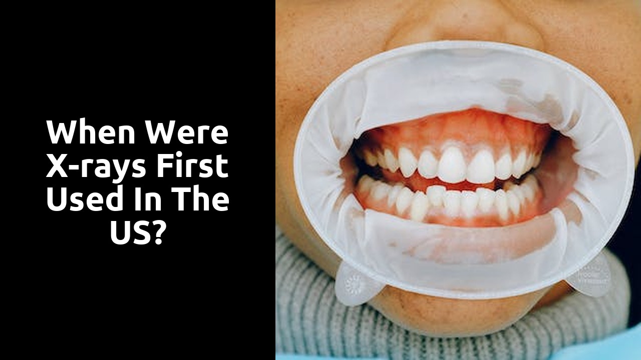 When were x-rays first used in the US?